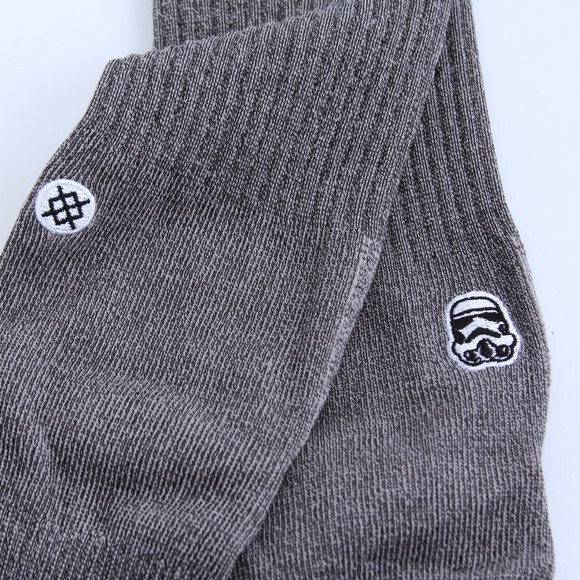 MENS | 2 Stance Grey Solid Trooper Star Wars NEW - Picture 12 of 14